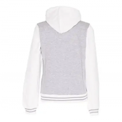 Womens Letterman White Hoodie Womens Letterman White Hoodie