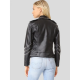 Womens Studded Leather Motorcycle Jacket
