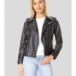 Womens Studded Leather Motorcycle Jacket Womens Studded Leather Motorcycle Jacket