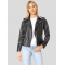 Womens Studded Leather Motorcycle Jacket