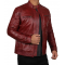 Wyoming Mens Wine Leather Jacket