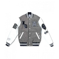 XO The Weeknd HOB 10 Year Letterman White Grey Jacket