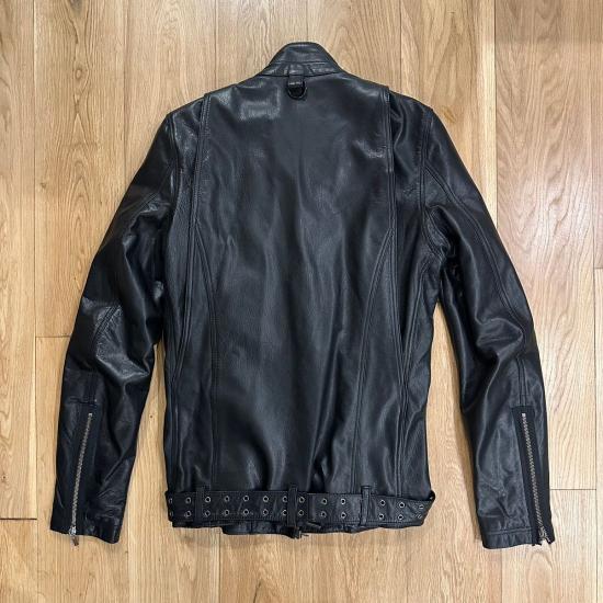 Yasuyuki Ishii Python Black Leather Jacket