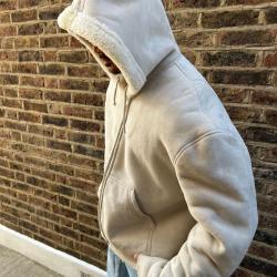 Yeezy Season 5 Lamb Shearling Birch Leather Jacket Coat Yeezy Season 5 Lamb Shearling Birch Leather Jacket Coat