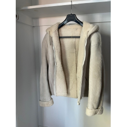 Yeezy Short Beige Shearling Jacket 
