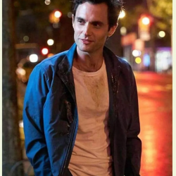 You Joe Goldberg Blue Cotton Jacket You Joe Goldberg Blue Cotton Jacket