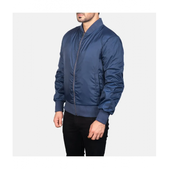 Zack Blue Bomber Jacket