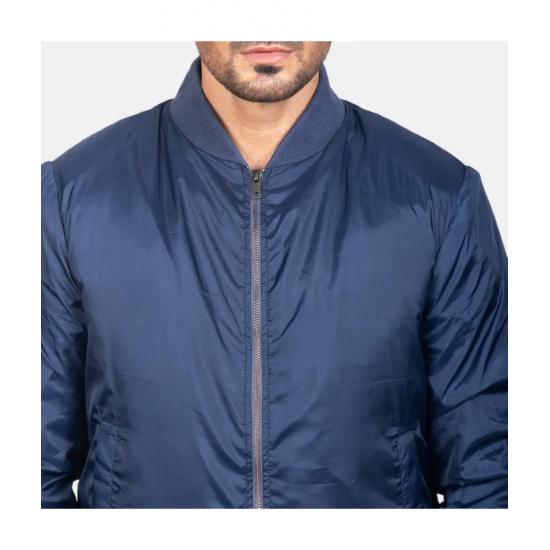 Zack Blue Bomber Jacket