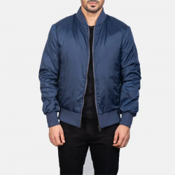 Zack Blue Bomber Jacket Zack Blue Bomber Jacket