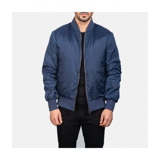 Zack Blue Bomber Jacket