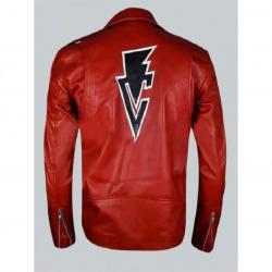 Fergal Devitt Motorcycle Red Leather Jacket	 Fergal Devitt Motorcycle Red Leather Jacket