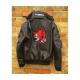 Cyberpunk 2077 Costume Jacket Mens Brown Leather Embroidery Coat