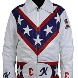 Daredevil Evel Knievel Leather Motorcycle Jacket Costume	 Daredevil Evel Knievel Leather Motorcycle Jacket Costume