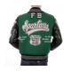 Dark Green Spartans Stadium Varsity Jacket