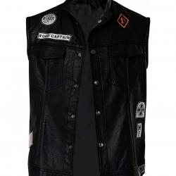 Deacon John Mongrel Farewell Motorcycle Leather Vest	 Deacon John Mongrel Farewell Motorcycle Leather Vest