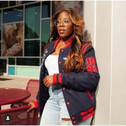 Del State University Unisex Varsity Jacket	 Del State University Unisex Varsity Jacket