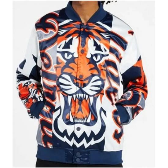 Detroit Tigers All Over Print Varsity Jacket