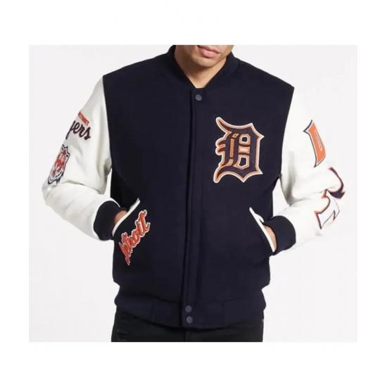 Detroit Tigers Logo Varsity Jacket