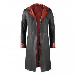 Devil May Cry 4 Dante Leather Trench Coat Costume	 Devil May Cry 4 Dante Leather Trench Coat Costume