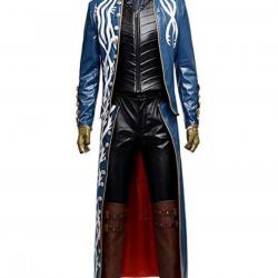 Devil May Cry 3 Vergil Trench Leather Coat	 Devil May Cry 3 Vergil Trench Leather Coat