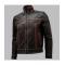 Double Stitched Men's Brown Leather Jacket	