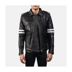 Dragonhide Black Leather Jacket	