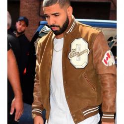 Drake Suede Leather Varsity Jacket Drake Suede Leather Varsity Jacket