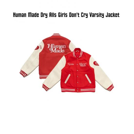 Dry Alls Human Made Girls Don't Cry Varsity Jacket
