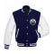 Edmonton Oilers Blue and White Letterman Jacket	