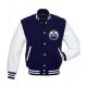 Edmonton Oilers Blue and White Letterman Jacket