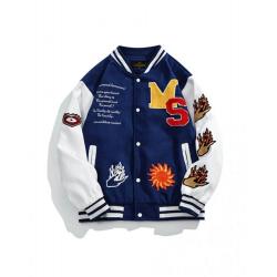 Embroidered Varsity Jacket	