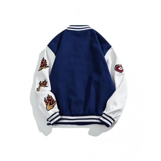 Embroidered Varsity Jacket