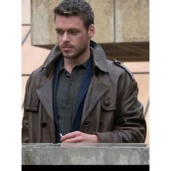 Eternals Ikaris Brown Leather Car Coat	