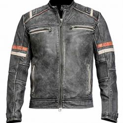 Eurovision Song Contest Will Ferrell Cafe Racer Leather Jacket	 Eurovision Song Contest Will Ferrell Cafe Racer Leather Jacket