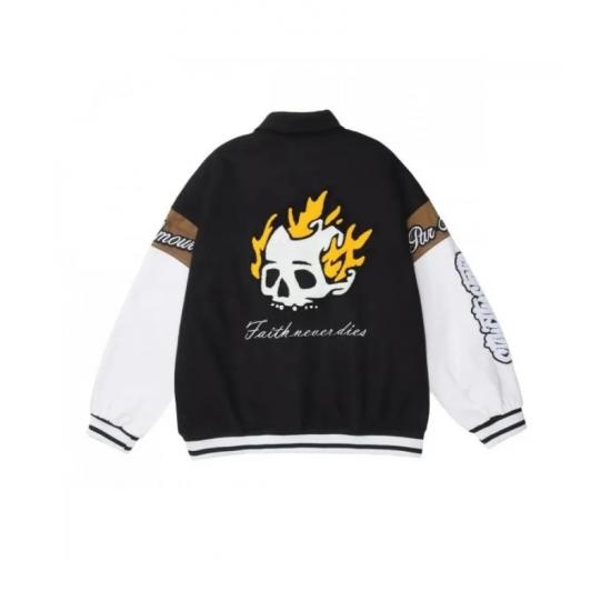 Faith and Lies Varsity Jacket