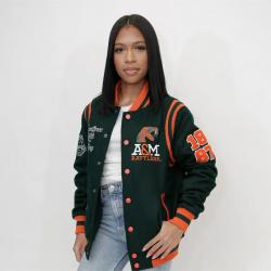 FAMU Florida AM University UNISEX Varsity Jacket	 FAMU Florida AM University UNISEX Varsity Jacket