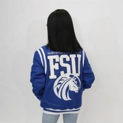 Fayetteville State University Unisex Varsity Jacket	 Fayetteville State University Unisex Varsity Jacket