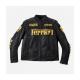 Ferrari Black Leather Motorcycle Biker Jacket