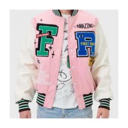 First Row Varsity Pink Jacket	