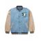 Friends With Animals Denim Varsity Jacket	