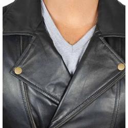 Frisco Asymmetrical Mens Black Leather Motorcycle Jacket	 Frisco Asymmetrical Mens Black Leather Motorcycle Jacket