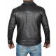 Frisco Asymmetrical Mens Black Leather Motorcycle Jacket