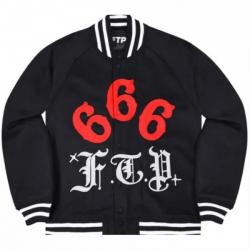 FTP Gino 666 Wool Letterman Jacket	 FTP Gino 666 Wool Letterman Jacket