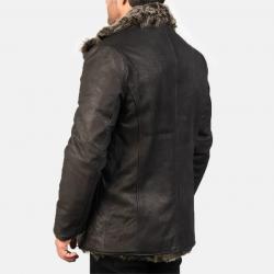 Furlong Black Leather Coat	 Furlong Black Leather Coat