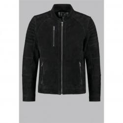 Genuine Leather Mens Black Suede Jacket	 Genuine Leather Mens Black Suede Jacket