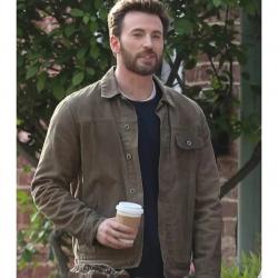 Ghosted Chris Evans Brown Jacket	 Ghosted Chris Evans Brown Jacket