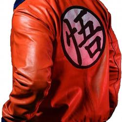 Goku Bomber Leather Jacket	 Goku Bomber Leather Jacket