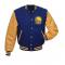 Golden State Warriors Blue and Yellow Letterman Jacket	