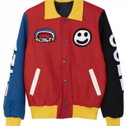 Golf Wang Varsity Bomber Jacket	 Golf Wang Varsity Bomber Jacket