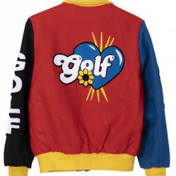 Golf Wang Varsity Bomber Jacket	 Golf Wang Varsity Bomber Jacket